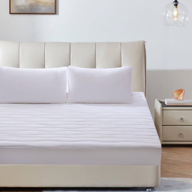 Waterproof Cotton Mattress Pad Queen Size 250 Thread Count Bed Protector