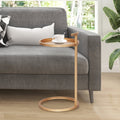 Compact Metal C-Table - Portable End Table 12" Diameter