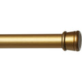Achim Gold Adjustable Shower Curtain Rod - 41-76 Inch Tension Tension Pole with Rubber Ends - Gold