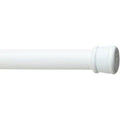 Achim Adjustable White Shower Curtain Rod - 41-76 Inches, Tension Fit, Ivory