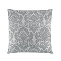 Silver 18-inch Square Decorative Throw Pillow - Achim Sutton Damask Accent