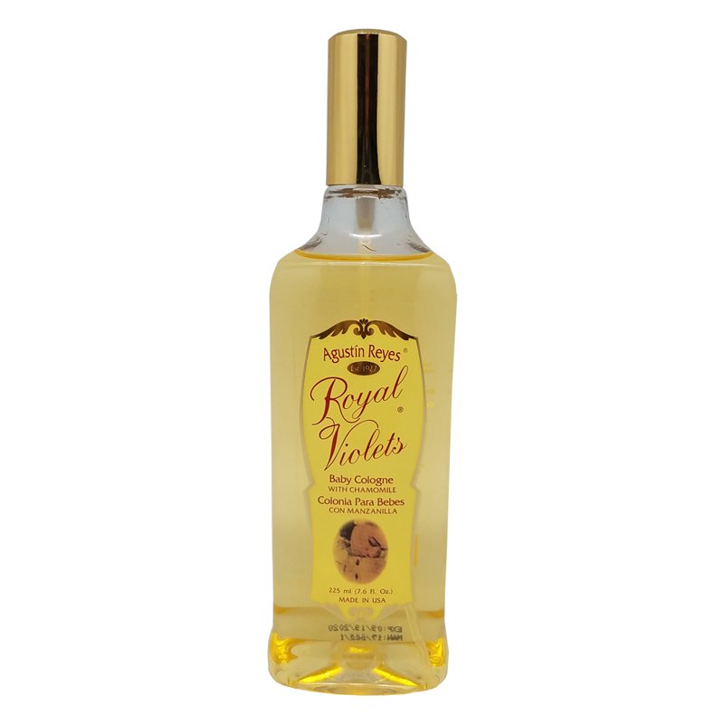 Royal Violets Eau de Cologne with Chamomile - Mild Baby Fragrance 7.6 oz