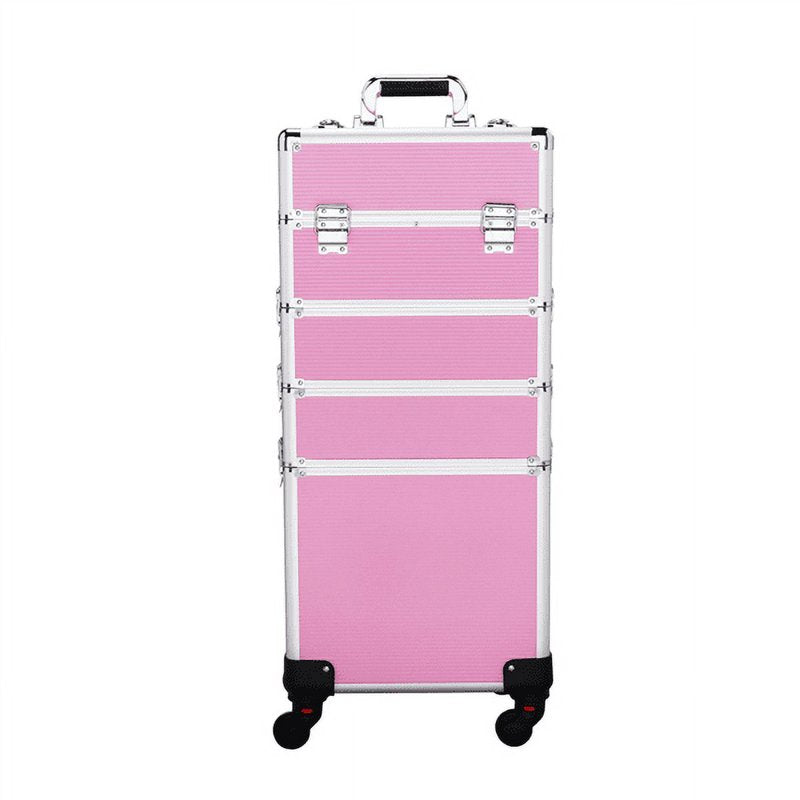 Professional Aluminum Makeup Case with Wheels - Multiple Colors