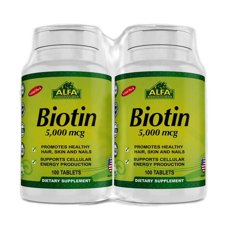 Biotin 5000 Mcg Supplement with Collagen & Vitamin C