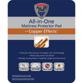Twin All-in-One Copper Antimicrobial Mattress Pad - Water-Resistant & Hypoallergenic