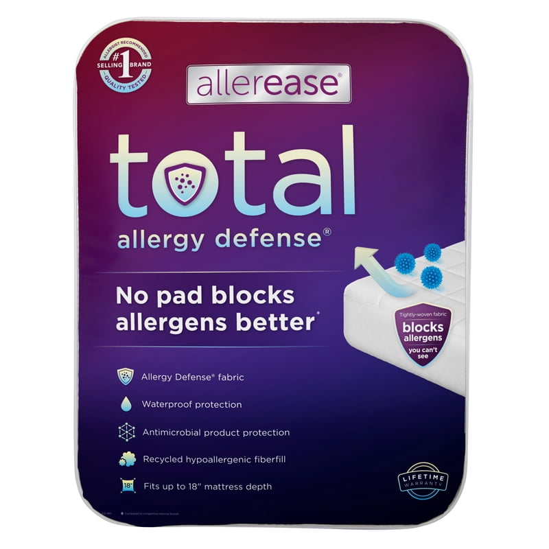 Twin Waterproof Allergy Mattress Pad with Antimicrobial Protection
