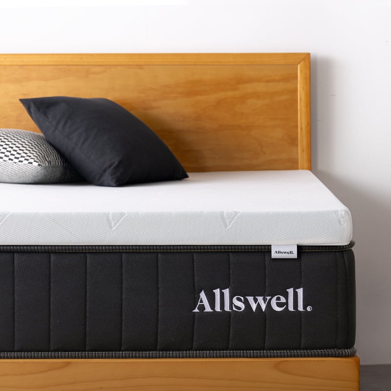 Full Size Allswell 3-Inch Gel-Infused Memory Foam Mattress Topper