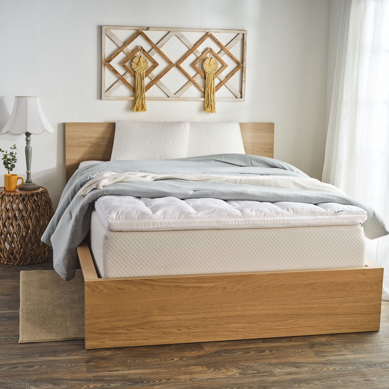 Twin Mattress Topper with 3-Inch Plush Memory Foam & Isotonic+ Cooling Cover