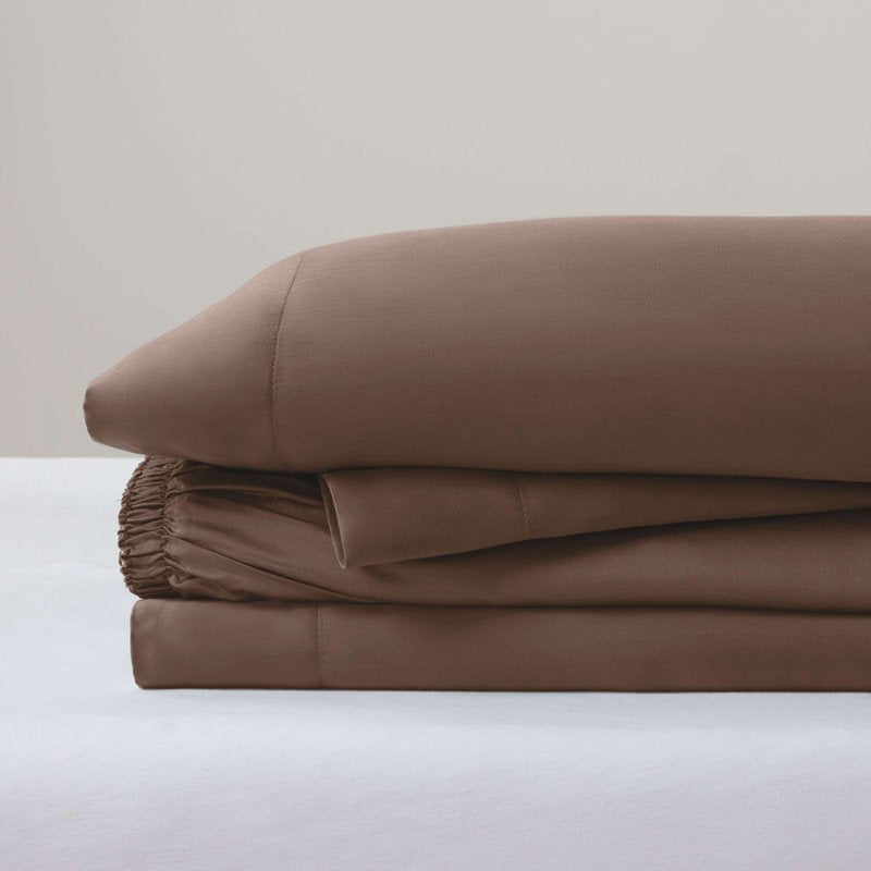 Allswell Soft & Silky Queen Viscose Bamboo Bed Sheet Set - Savanna Taupe