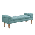 Upholstered End of Bed Bench with Button Tufting - Multiple Colors