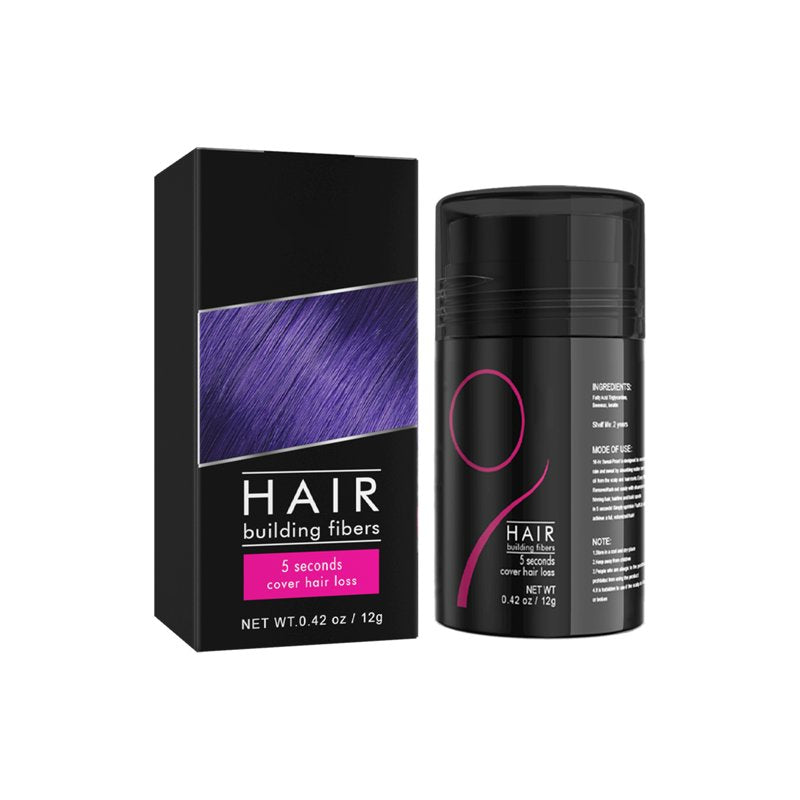 Dark Brown Hair Building Fibers Powder - Instant Volume for Thinning Hair