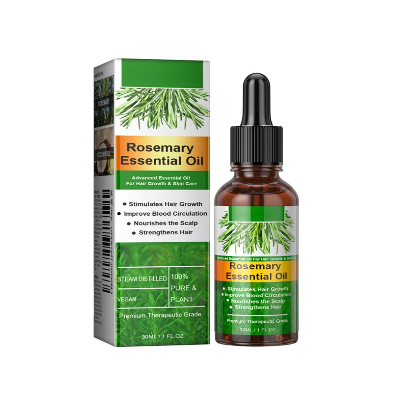 Nourishing Hair Oil with Rosemary & Castor for Dry Scalp - 1.01 fl. oz