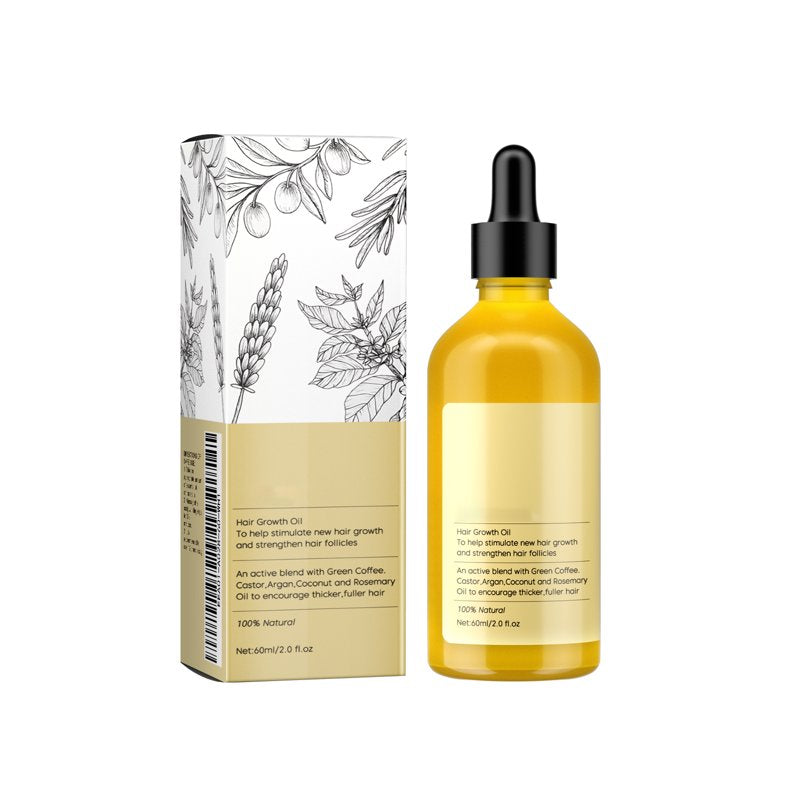 Hair Oil with Rosemary & Ginger - Nourishing Serum for Damaged Hair, 2 fl. oz