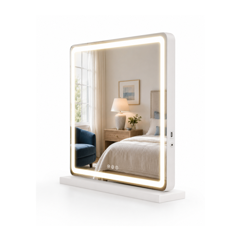 LED Vanity Mirror with Lights - Dimmable Makeup Mirror with Touch Control