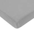 Gray Fitted Crib Sheet 28x52 Inches - Soft Breathable 100% Cotton Jersey, Enhanced Thickness for Baby & Toddler