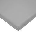 Fitted Cotton Pack and Play Sheet 39x27 Inches - Gray, Soft & Breathable
