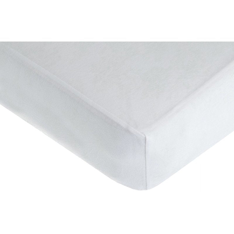 White Crib Sheet 28x52 Inches - Soft Breathable Cotton Jersey Fitted Bedding