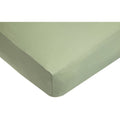 Cotton Fitted Crib Sheet for Toddler Bed - 52x28 Inches - Celery Green