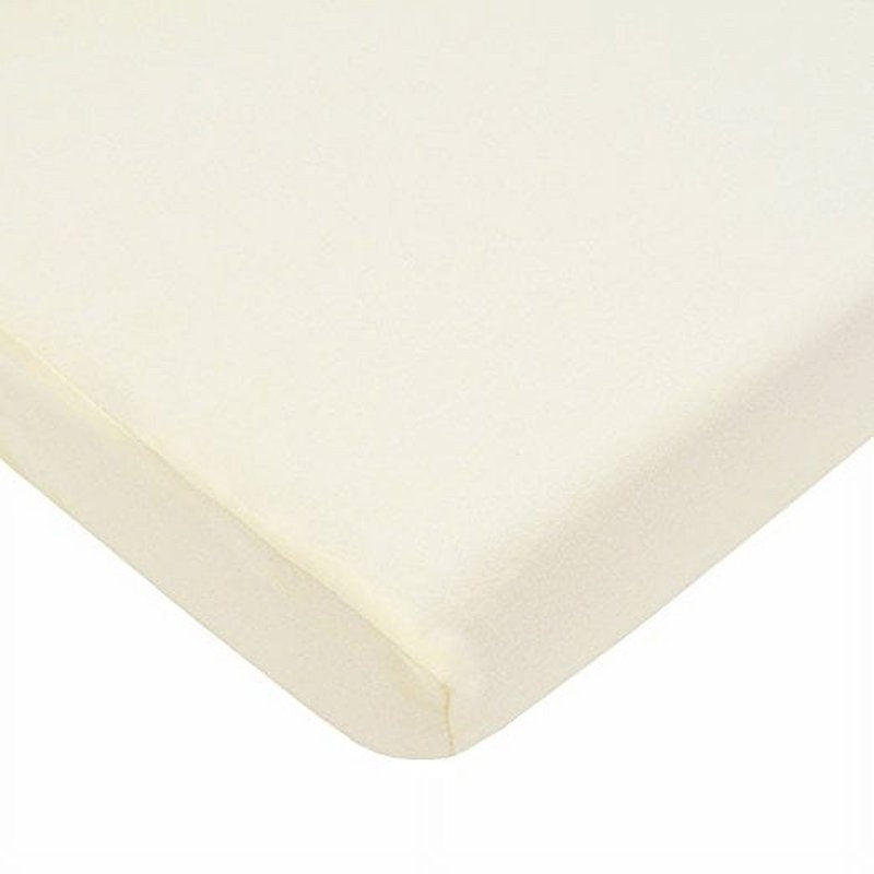 Fitted Crib Sheet 52x28 Inches Ecru Off-White Soft Hypoallergenic Cotton Baby Bedding