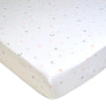 Pink Stars Cotton Fitted Crib Sheet 52x28 Inches - Baby Bed Sheet for Toddler & Infant