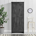 Farmington Rustic Gray Storage Cabinet 31.5" Wide with Adjustable Shelves
