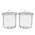 3 Quart Glass Jar Set with Lids - 2 Pack Goode Sundry Jars