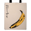 Andy Warhol Banana Tote Bag - Heavy Cotton Canvas with Stripes