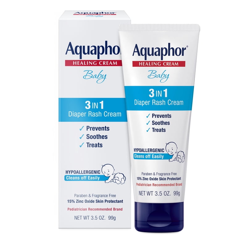 Baby Diaper Rash Cream with Zinc Oxide - Hypoallergenic, 3.5 oz