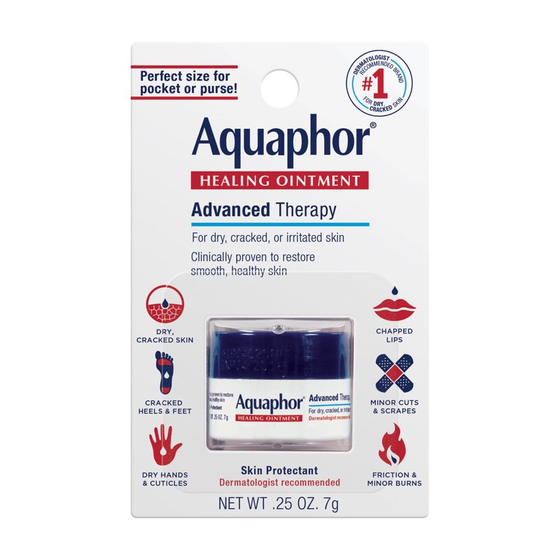 Healing Ointment Skin Protectant for Dry and Cracked Skin, 0.25 oz Travel Size