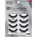 3D Faux Mink False Eyelashes, Medium Volume Flared Lashes, 4 Pairs