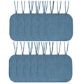 Memory Foam Non-Slip Chair Cushion Pad 12-Pack - Blue Multi