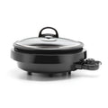 3-Quart 3-in-1 Indoor Grill, Slow Cooker, and Food Steamer - Black
