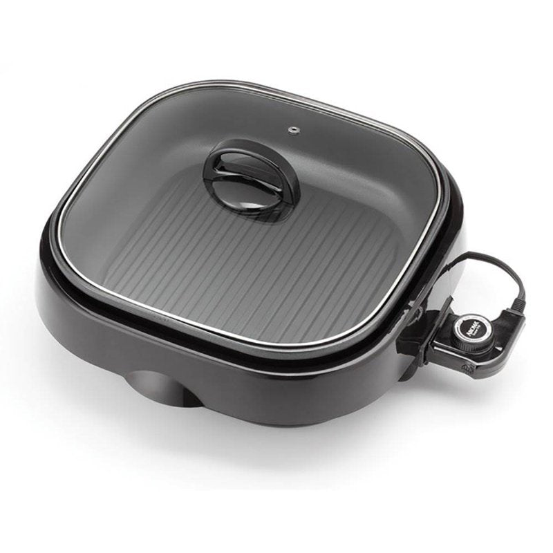 3-in-1 Electric Indoor Grill and Skillet - 4-Quart Countertop Cooker