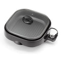 3-in-1 Electric Indoor Grill and Skillet - 4-Quart Countertop Cooker
