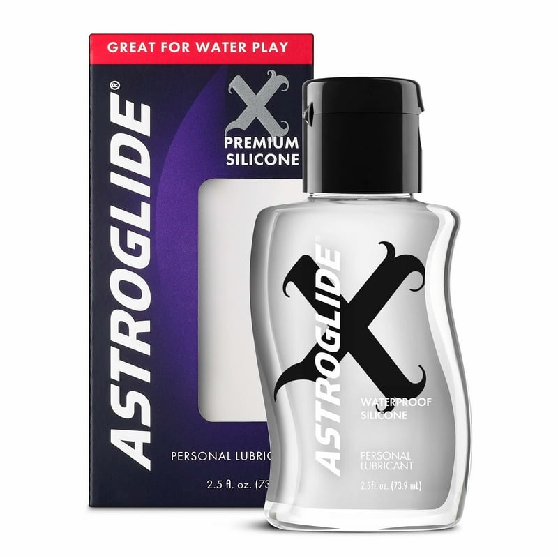 Premium Silicone Personal Lubricant, Waterproof Long-Lasting Lube, 2.5 fl oz