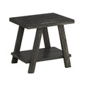 Contemporary Wood Shelf End Table - Multiple Colors Available