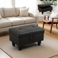 Lift-Top Storage Ottoman Bench - Leather, 30 Gallons, Multiple Colors