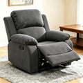 Manual Recliner Chair - Plush Armchair for Living Room & Bedroom