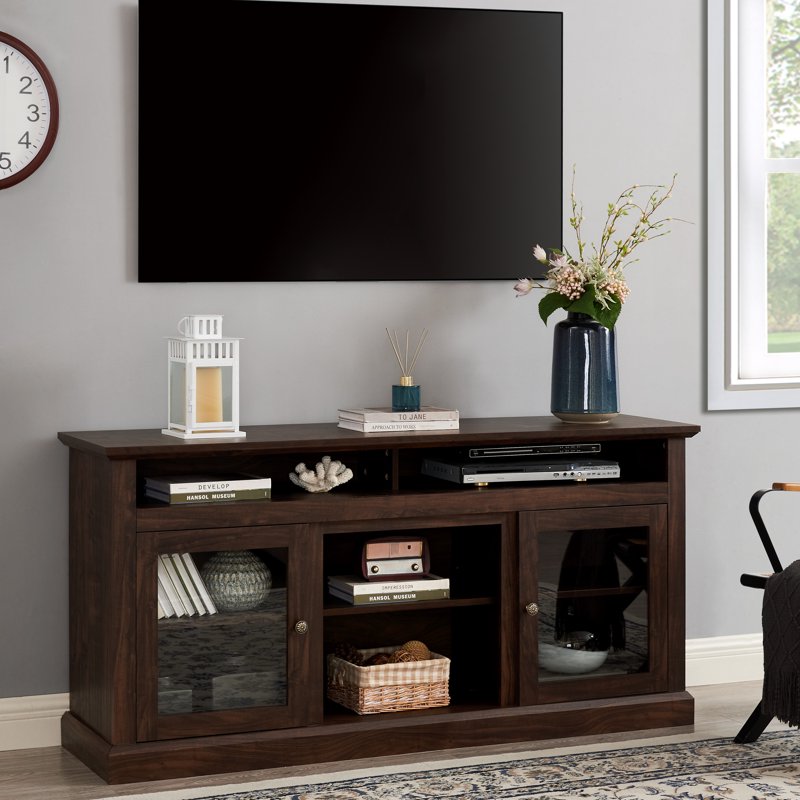 TV Stand for TVs up to 65" - Console Table with Storage & Cabinet