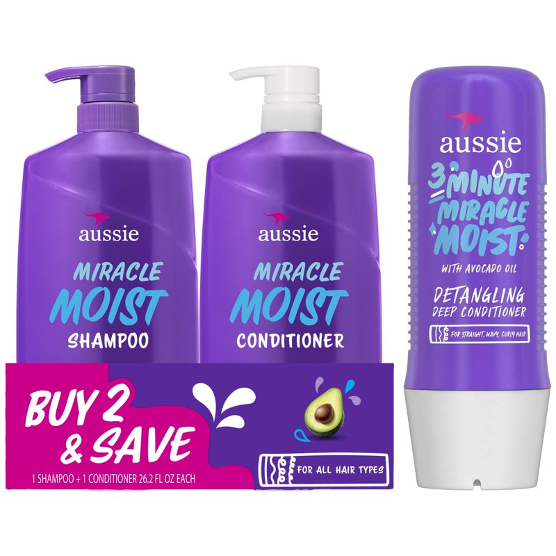 Miracle Moist Shampoo & Conditioner Set with Deep Conditioner