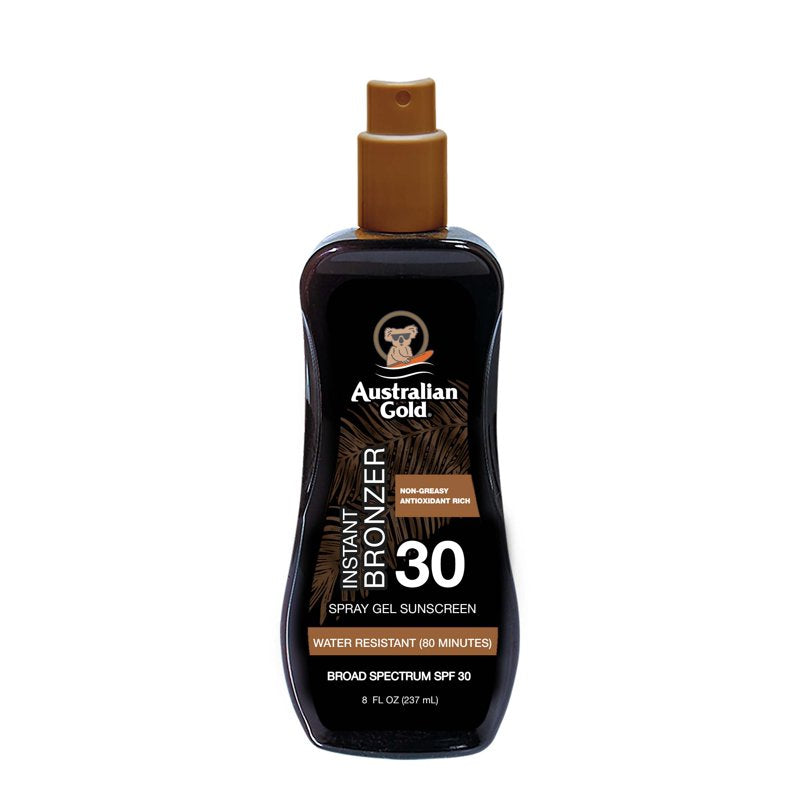 Bronzer Spray Gel SPF 30 - Hydrating Sunscreen with Olive Oil