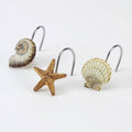 Antigua Coastal Shower Curtain Hooks - Set of 12