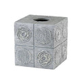 Avanti Galaxy Silver Tissue Cover 5.75x5.75x6 Resin Bathroom Accessory