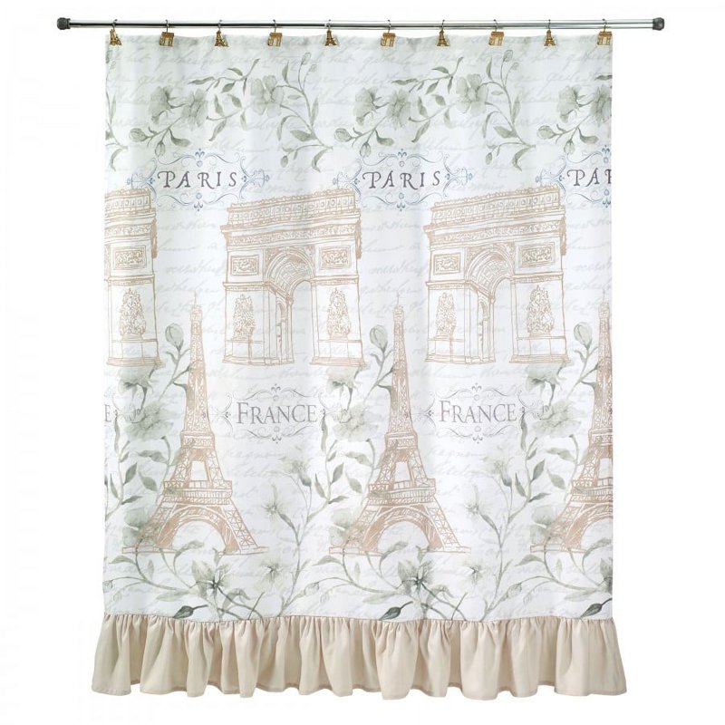 Paris Botanique Shower Curtain - 72 x 72
