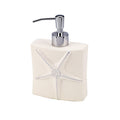Ivory Sequin Shells Lotion Pump - Nautical Beaded Bathroom Dispenser