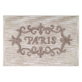 Paris Botanique Bath Rug 20" x 30" - Ivory Floral Design