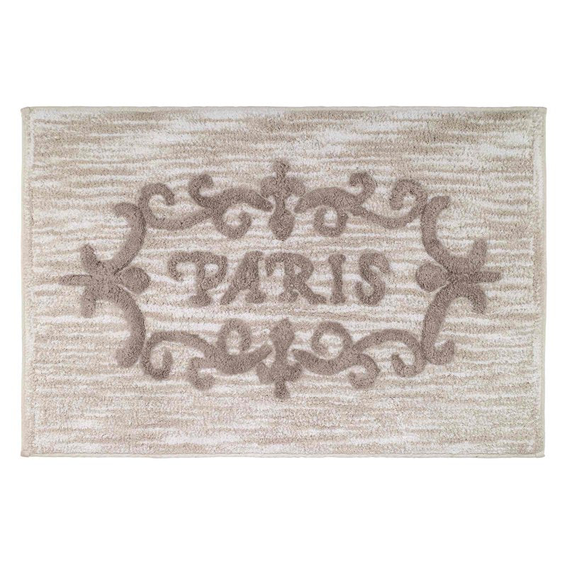 Paris Botanique Bath Rug 20" x 30" - Ivory Floral Design