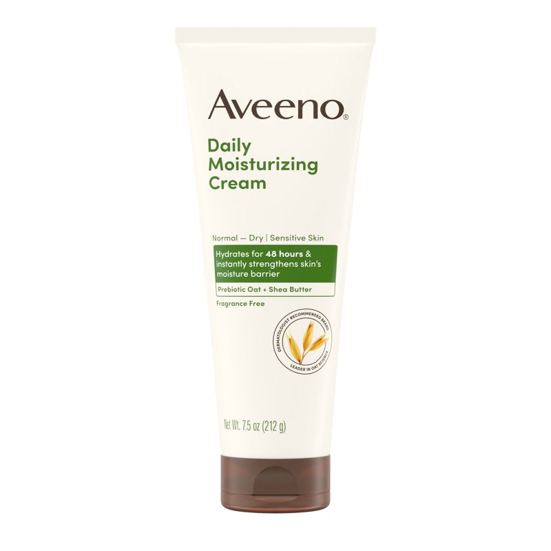 Daily Moisturizing Cream with Prebiotic Oat & Shea Butter, 7.5 oz