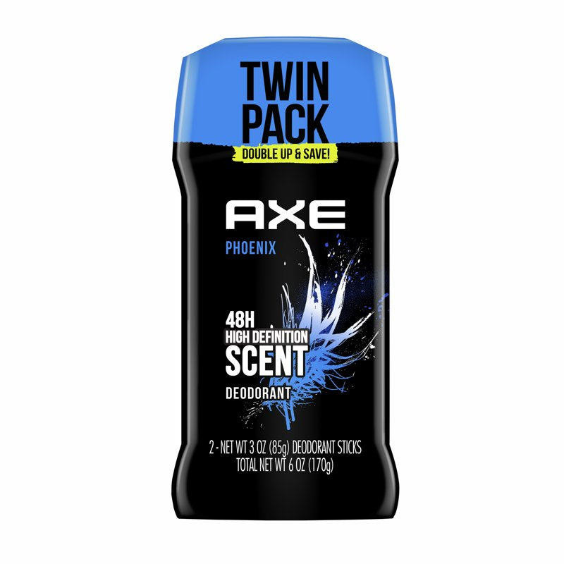 Long Lasting Men's Deodorant Stick Twin Pack - Crushed Mint & Rosemary, 3 oz