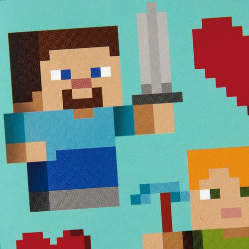 Hallmark Minecraft Valentines Day Cards and Stickers for Kids School (24 Classroom Valentines with Envelopes)
